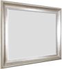 The Sterling Mirror 48X60 Silver with Champagne Wash