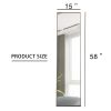 3rd generation gray solid wood frame full length mirror, dressing mirror, bedroom porch, decorative mirror, clothing store, floor mounted large mirror