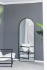 28x1x74" Celine Black Arch Body Mirror