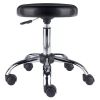 Clark Adjustable Height Swivel Bar Stool with Cushion Black