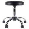 Clark Adjustable Height Swivel Bar Stool with Cushion Black