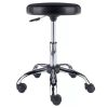 Clark Adjustable Height Swivel Bar Stool with Cushion Black