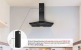 Range Hood 36 inch Black Wall Mount Range Hood in Black Stainless Steel Kitchen Vent Hood