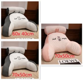 Sofa Fluffy Cushion Luncheon Pillow Triangle Reading Cushion Bedside Soft Large Backrest Lumbar Cushion Office Chair Cushion (Option: Set39)