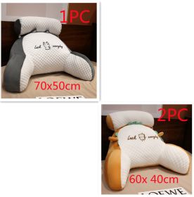 Sofa Fluffy Cushion Luncheon Pillow Triangle Reading Cushion Bedside Soft Large Backrest Lumbar Cushion Office Chair Cushion (Option: Set19)