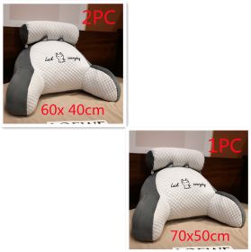 Sofa Fluffy Cushion Luncheon Pillow Triangle Reading Cushion Bedside Soft Large Backrest Lumbar Cushion Office Chair Cushion (Option: Set43)