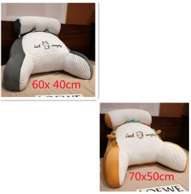 Sofa Fluffy Cushion Luncheon Pillow Triangle Reading Cushion Bedside Soft Large Backrest Lumbar Cushion Office Chair Cushion (Option: Set52)