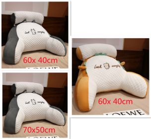 Sofa Fluffy Cushion Luncheon Pillow Triangle Reading Cushion Bedside Soft Large Backrest Lumbar Cushion Office Chair Cushion (Option: Set36)