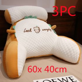 Sofa Fluffy Cushion Luncheon Pillow Triangle Reading Cushion Bedside Soft Large Backrest Lumbar Cushion Office Chair Cushion (Option: Set1)